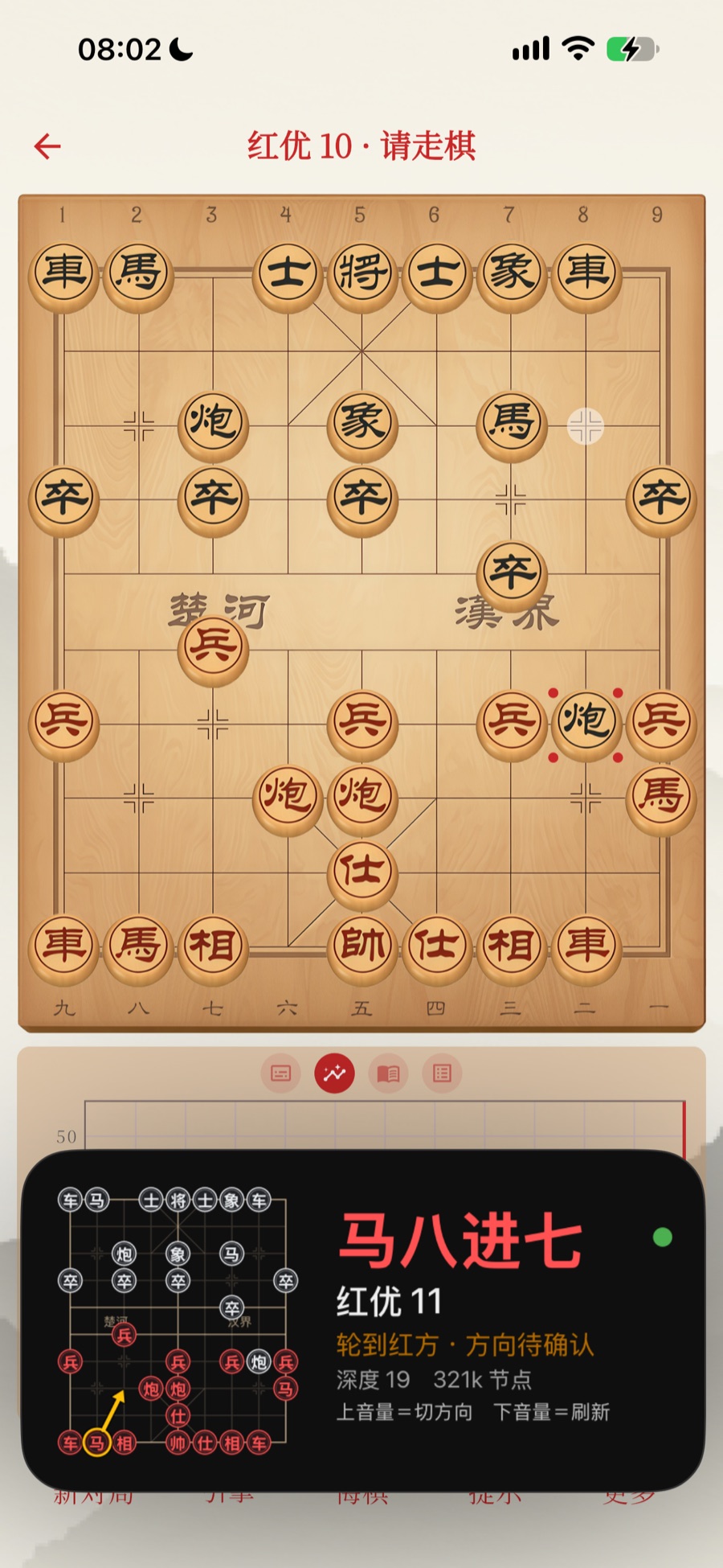 棋路象棋助手：棋盘上的威胁点与建议着法